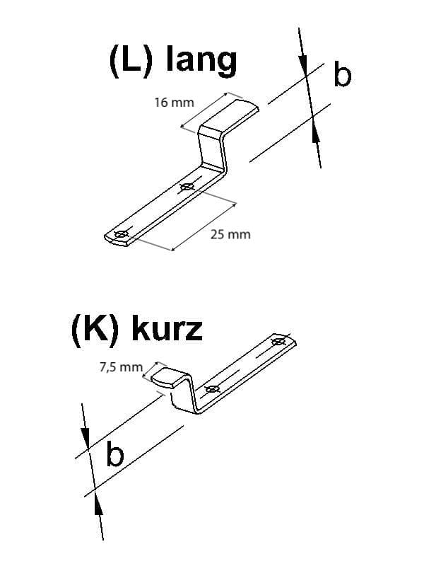 Einhängewinkel (lose)
