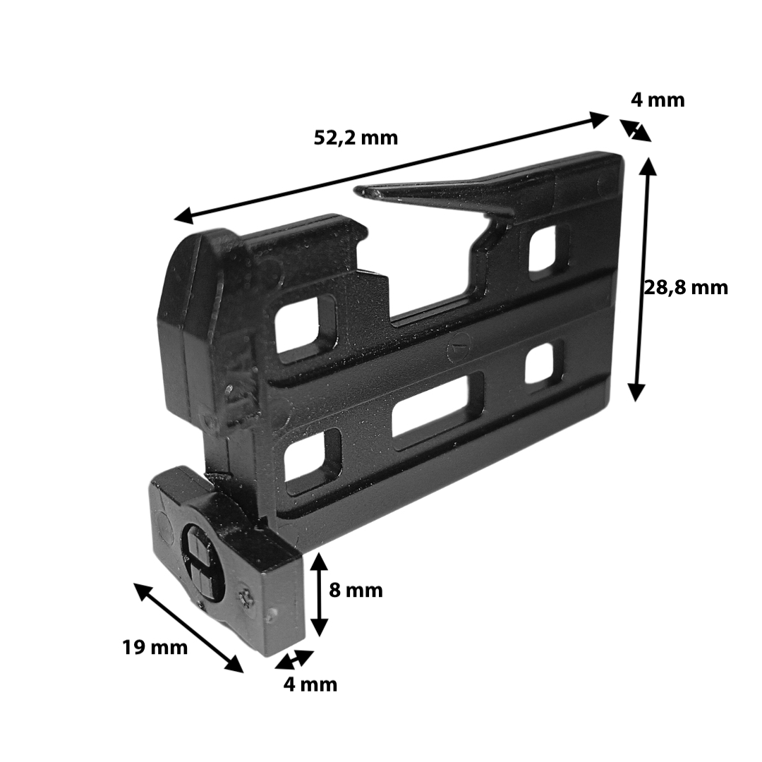Anschlagstopfen für Mini-Schlußleiste drehbar Anschlagstopfen für Mini-Schlußleiste drehbar