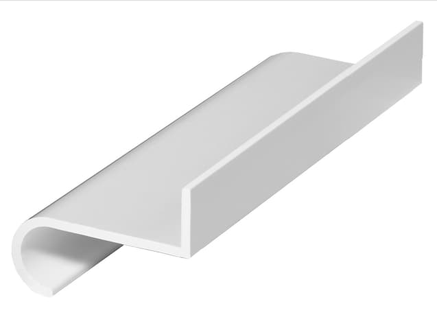 Abrollprofil schraubbar weiss 55 x20