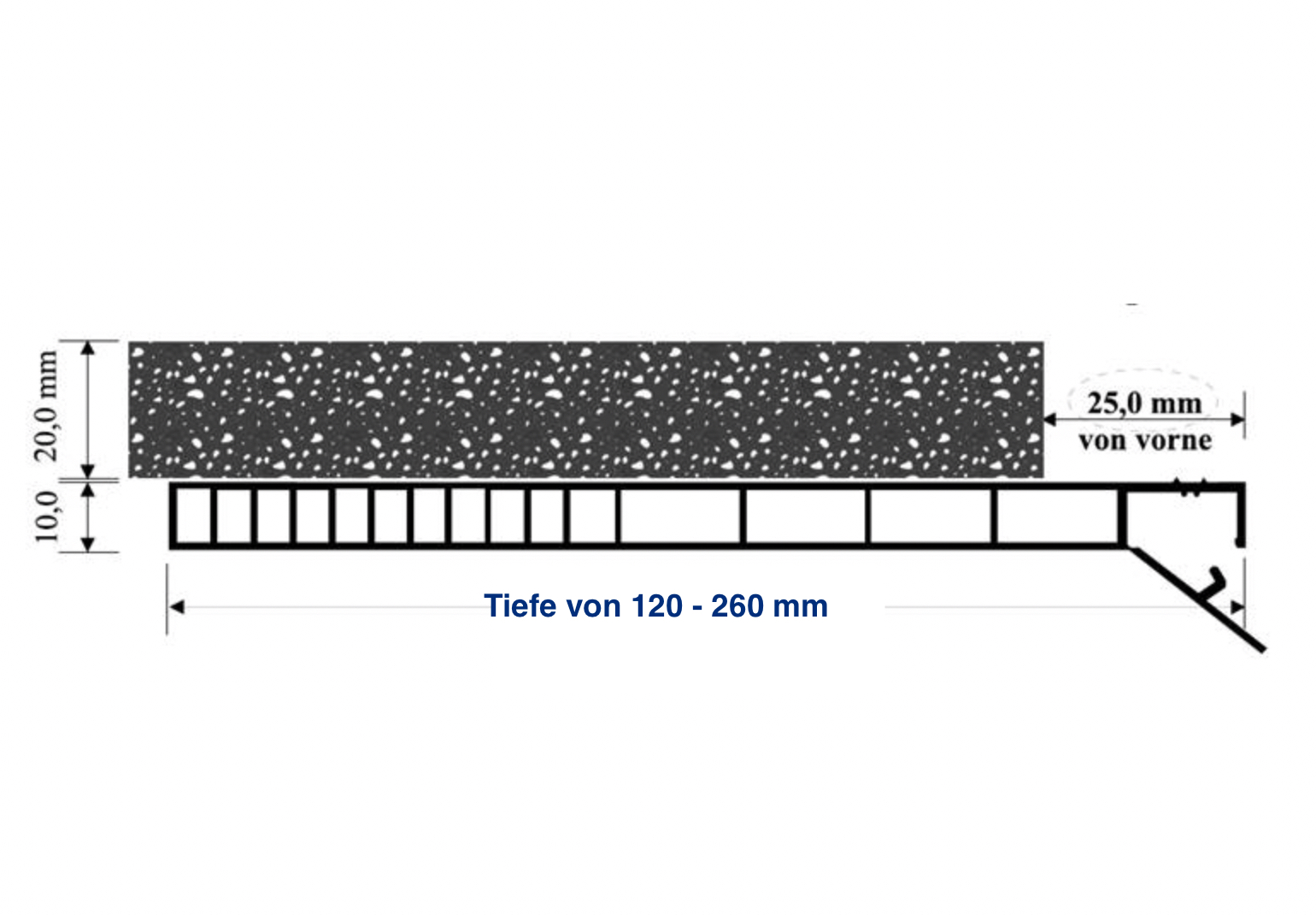 Rolladenkastendeckel Rolladenkasten Abdeckung Rolladenkasten 160mm Tiefe  (200 cm)