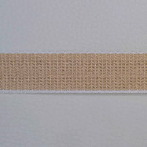 Gurtband 22 mm beige Rolle